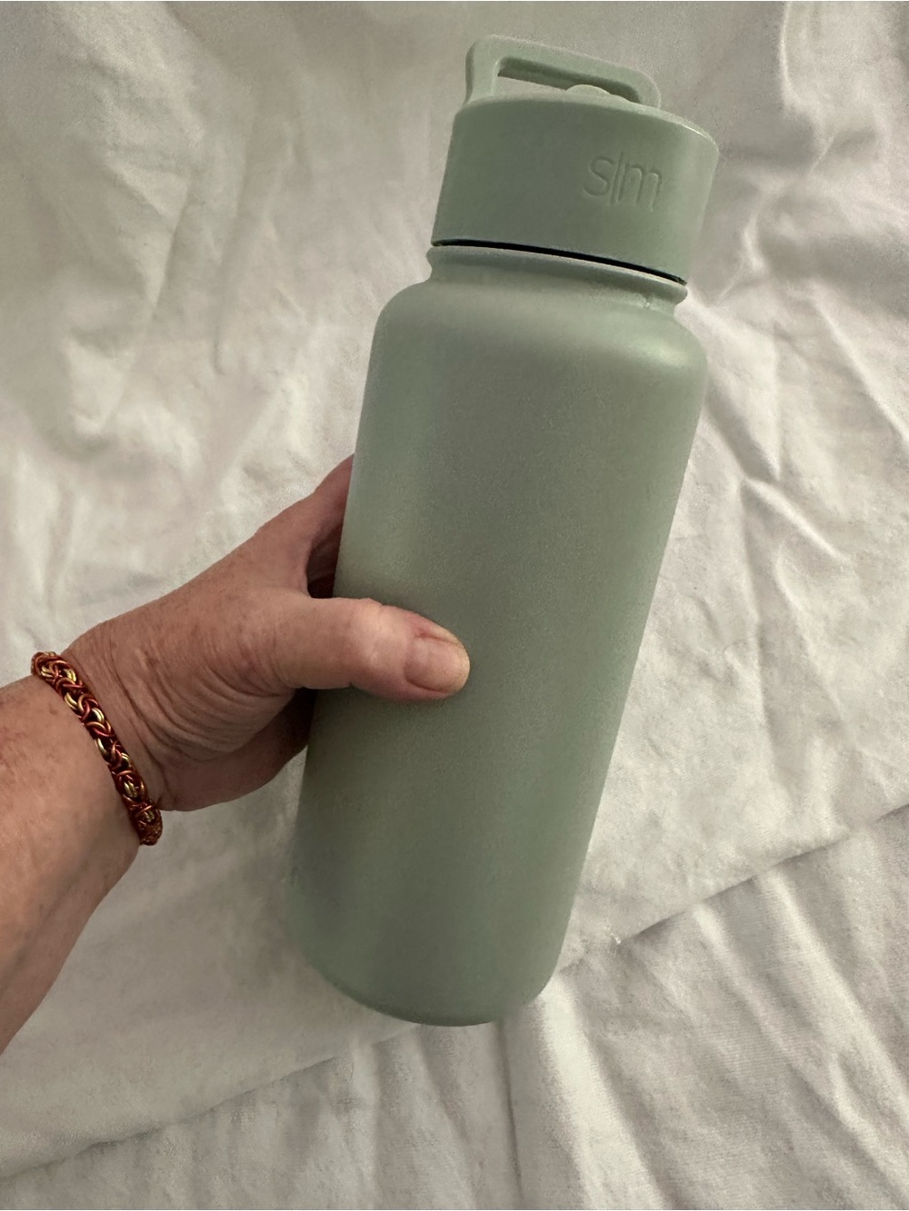 32 oz SIM Simple Mint Green Stainless Bottle Base